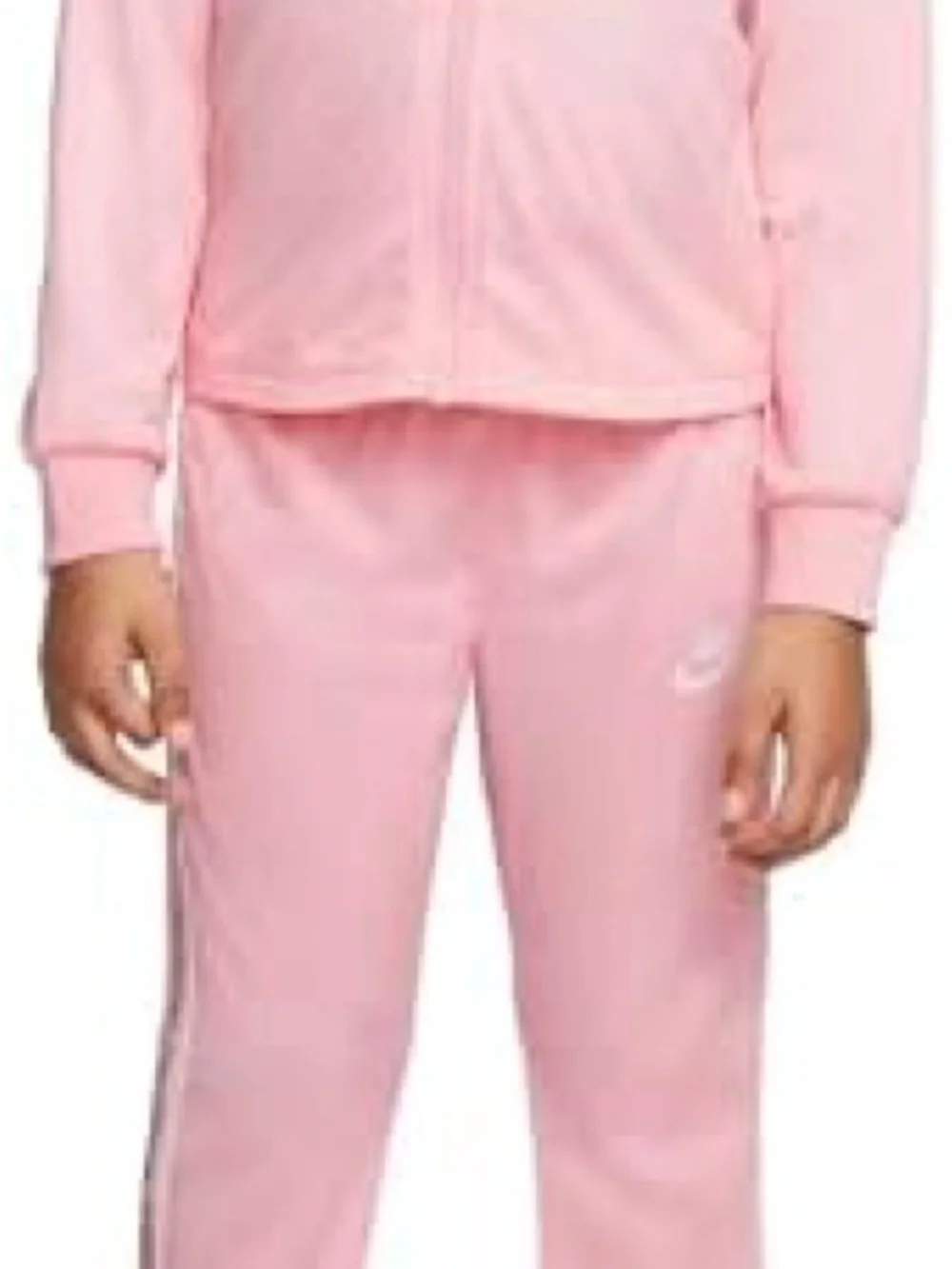 Nike Girls Full Zip Tricot Jacket And Pants 2 Piece Set Size 5-6
